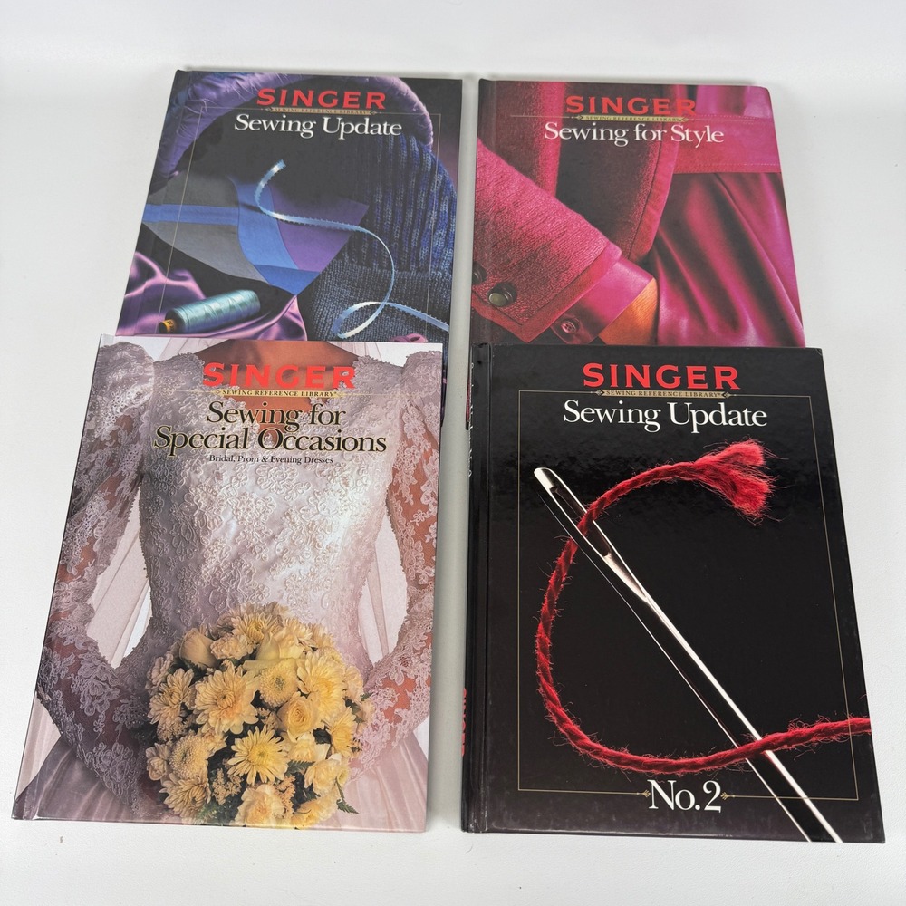 Singer Sewing Reference Library Book Lot of 4 Special Occasions Style Update